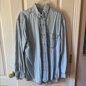 Light Blue Denim Men's Shirt